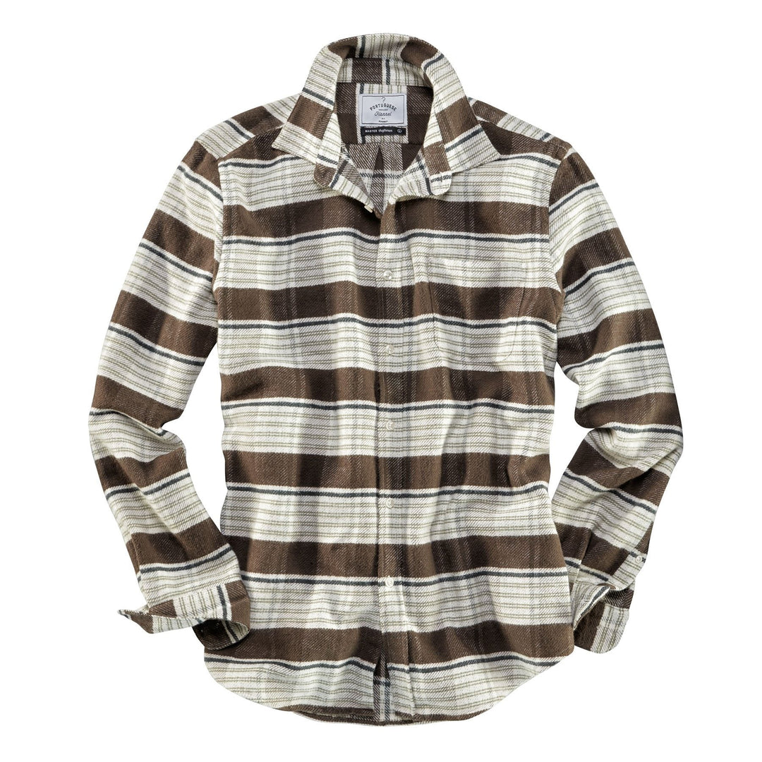 Portuguese Flannel Hemd Moss Stripe