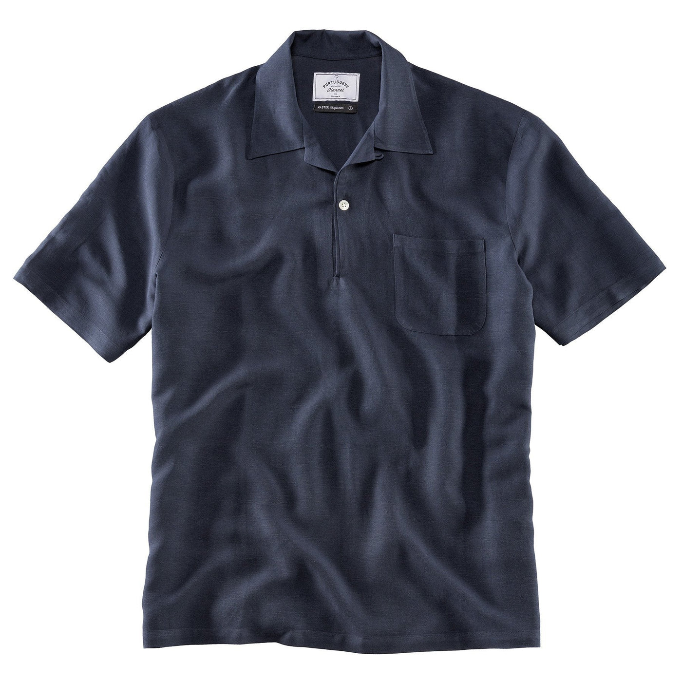 Portuguese Flannel Hemd Polo Navy