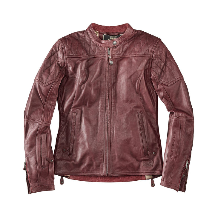 Roland Sands Damenjacke Trinity Oxblood