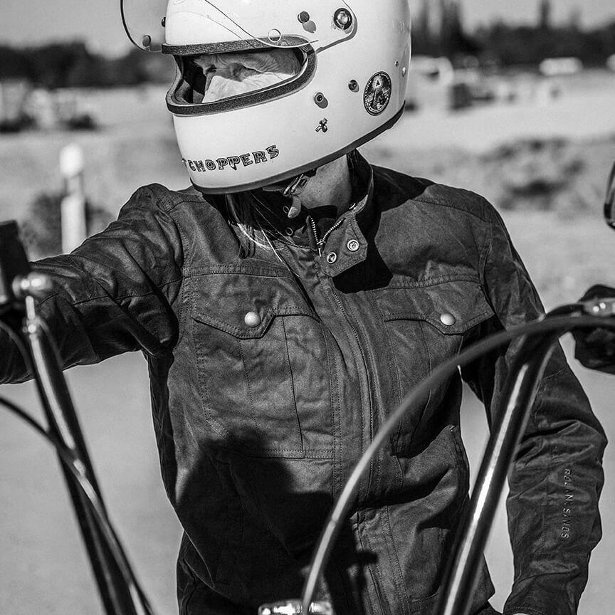 Roland Sands Wachsjacke Kent Black