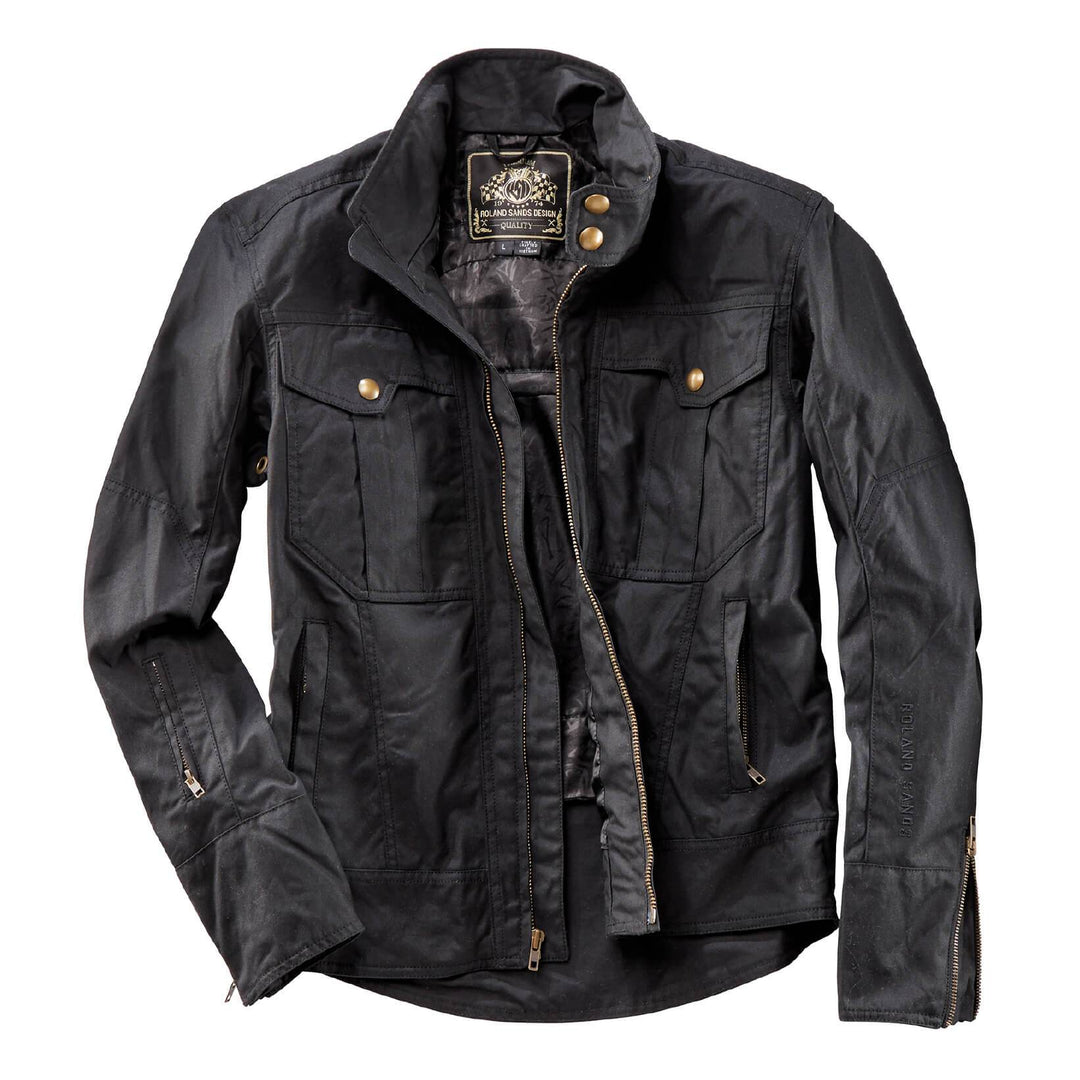 Roland Sands Wachsjacke Kent Black