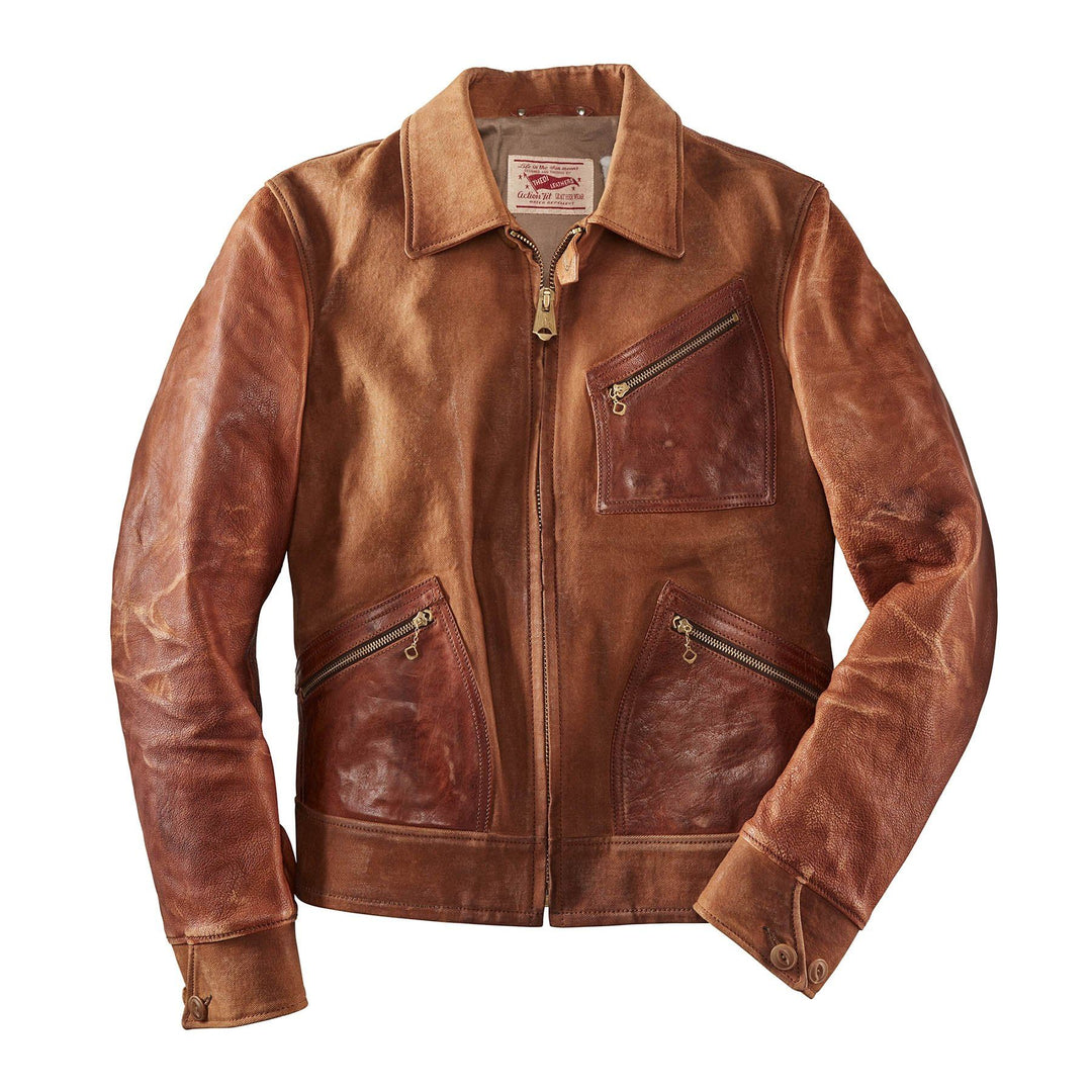 Thedi Lederjacke Twill Buffalo