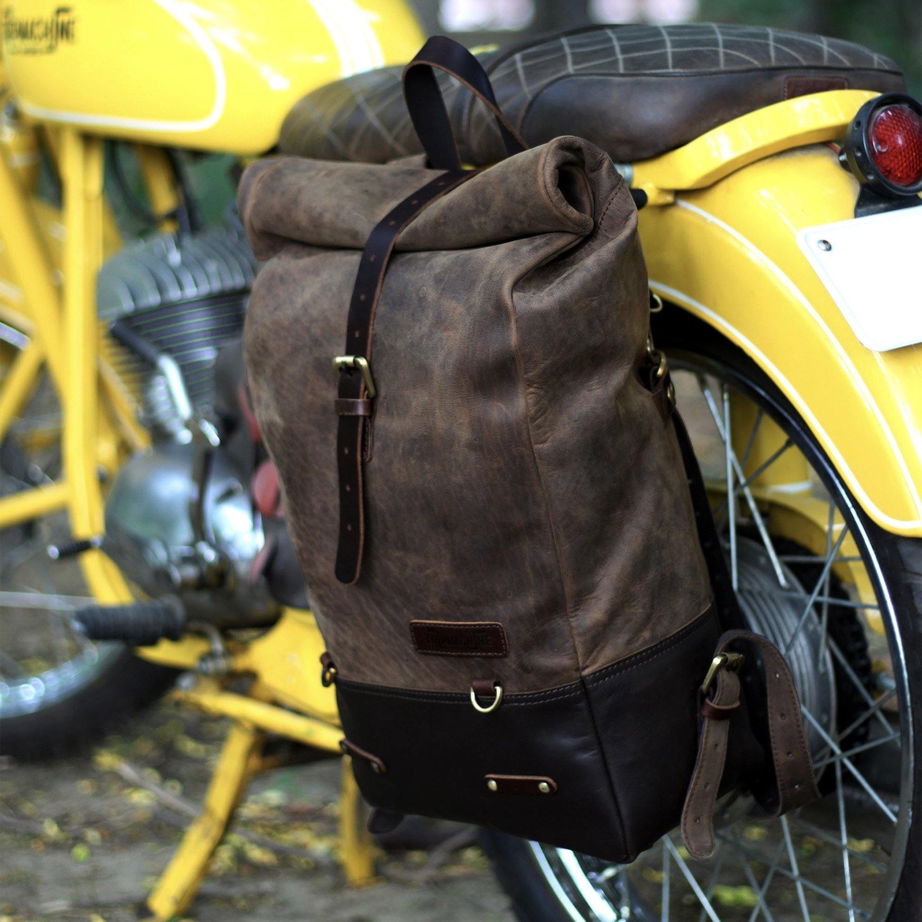 Zaino Pannier Trip Machine Marrone – Bad and Bold - Biker's finest