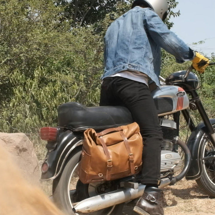 Trip Machine Saddlebag Outlaw Tan