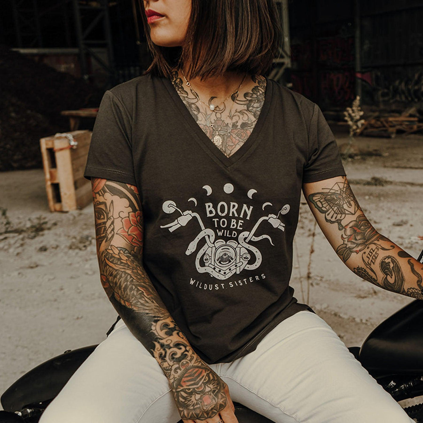 Wildust Damenshirt Born to be Wild