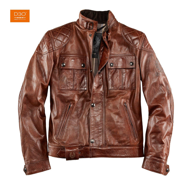 Belstaff Motorcycle Leather Jacket Brooklands Cuerto – Bad and